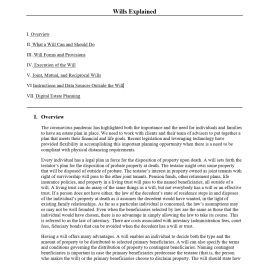 Wills Explained (28-Page Book)