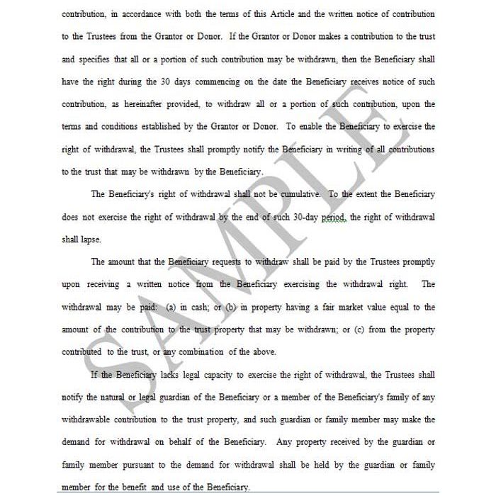 5 Irrevocable Trusts for Free Printable Irrevocable Trust Form Pdf